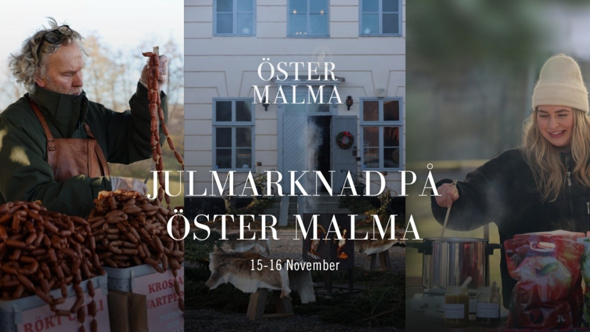 Julmarknad på Öster Malma 15-16 november